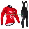 Homme Tenue Cycliste Manches Longues et Collant à Bretelles Hiver Thermal Fleece Arkea Bb Hotels Excalibur 2024